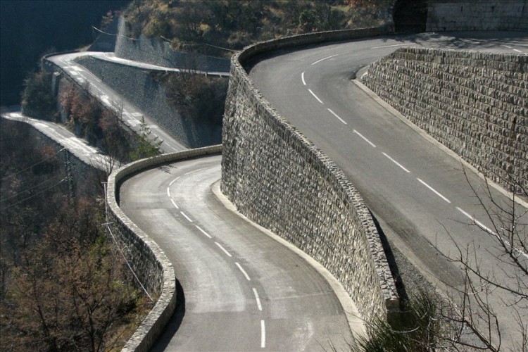 col de turini stacked hairpins